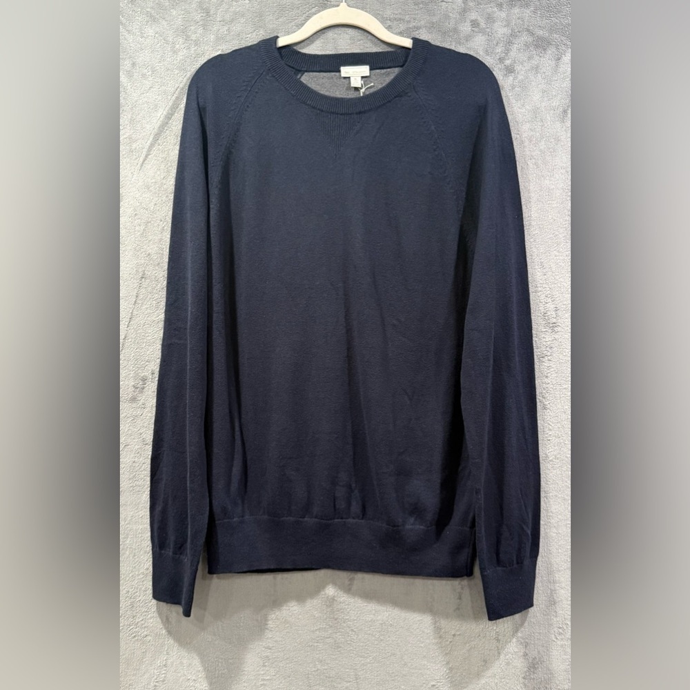 Gap‎ Cashmere Cotton Blend Navy Sweater Size XL  Crewneck Sweatshirt Pullover